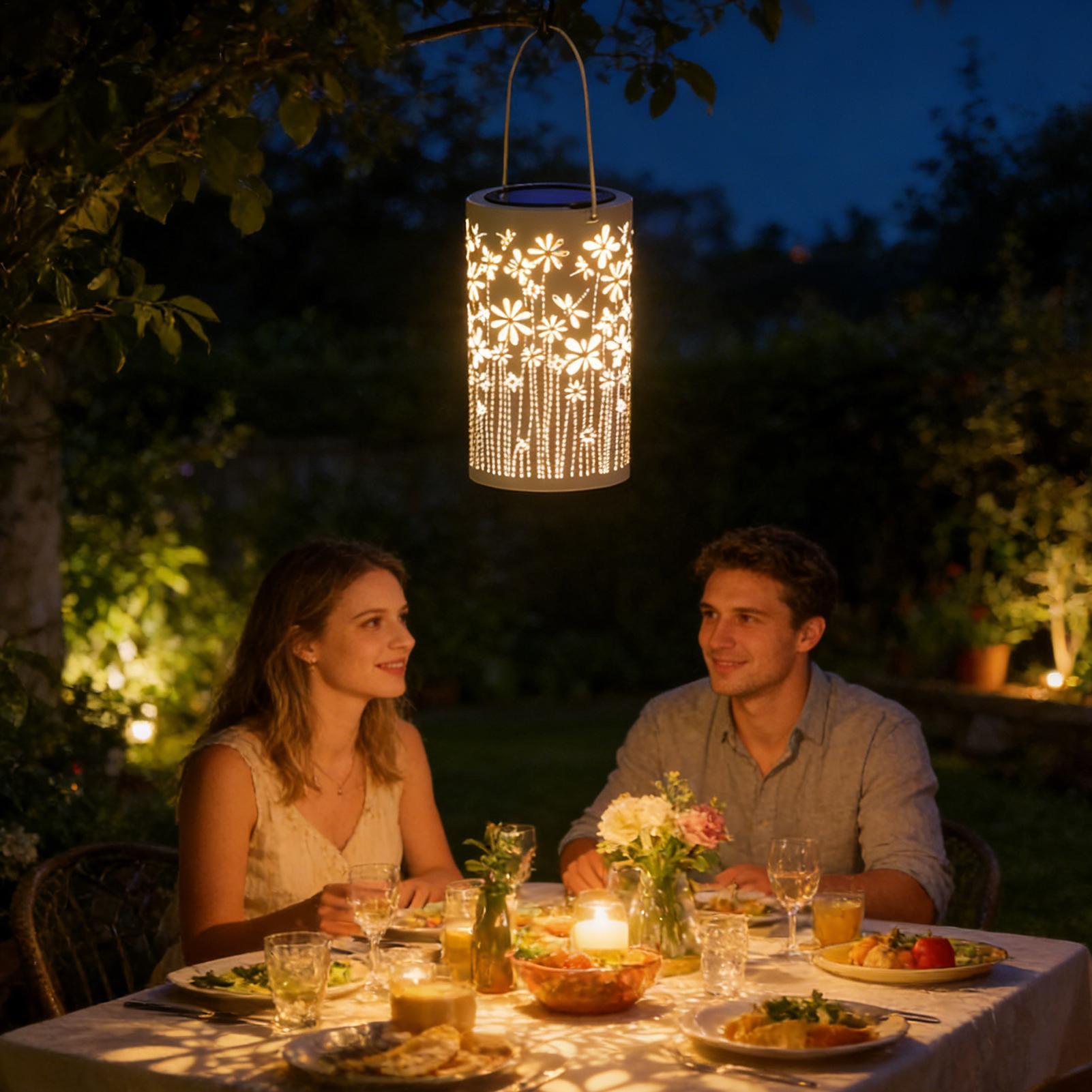 Lighting Decoration Outdoor - โคมไฟกลางแจ้งสำหรับระเบียง โคมไฟดอกไม้กันน้ำ ของตกแต่ง ไฟพลังงานแสงอาทิตย์ ทางเดินกลางแจ้งสำหรับสวน ภายนอกทางเดิน