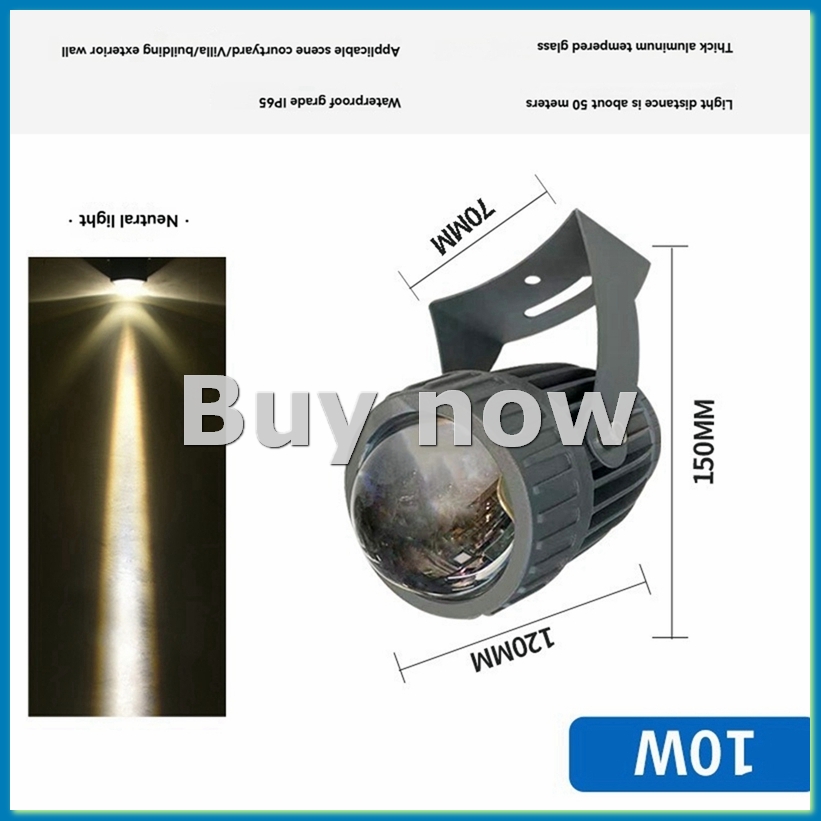 Lighting Decoration Outdoor - ไฟสปอตไลท์ติดผนังสวน LED สำหรับภายนอกอาคาร 10W ไฟส่องสว่างภูมิทัศน์ AC220V