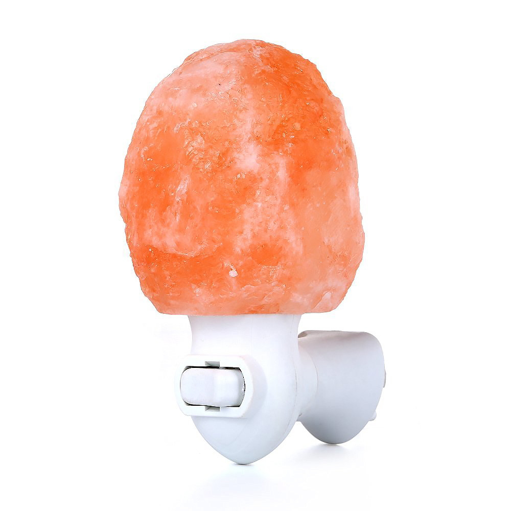 Himalayan Salt Lamp - โคมไฟเกลือหิมาลัย LED F5 พร้อมปลั๊ก ปล่อยประจุลบ ช่วยฟอกอากาศ