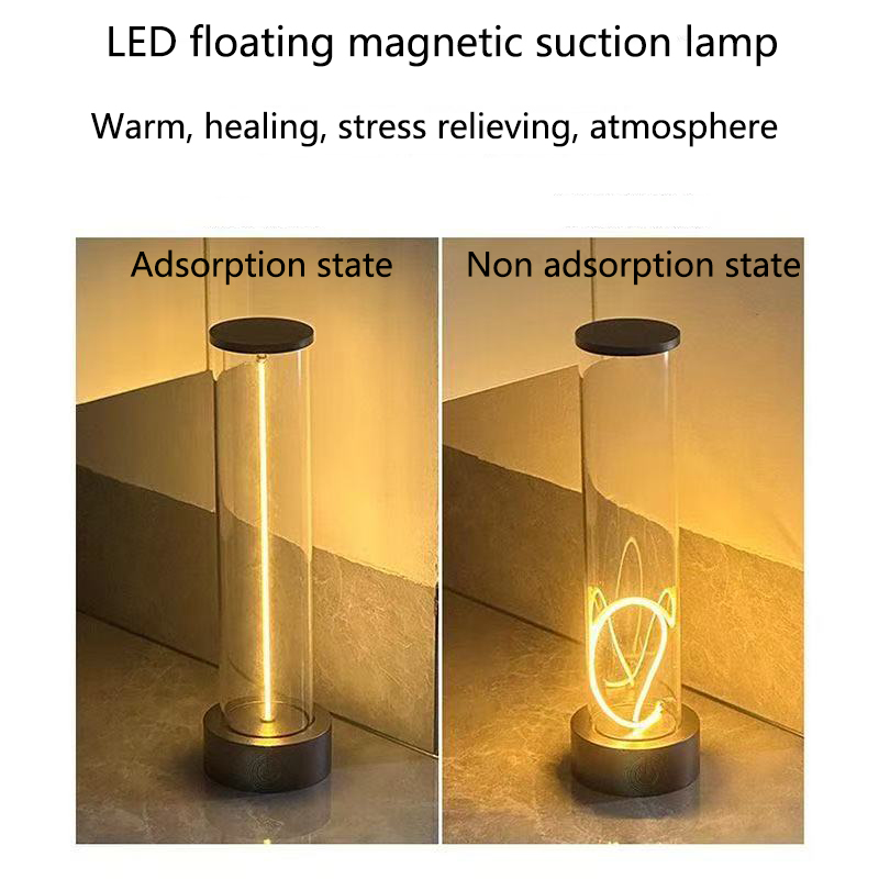 Touch Dimmer Lamp - โคมไฟตั้งโต๊ะ LED แบบพกพาไร้สาย, ดีไซน์แบบชาร์จไฟได้, โคมไฟตั้งโต๊ะแม่เหล็ก, พร้อมเซ็นเซอร์สัมผัส,