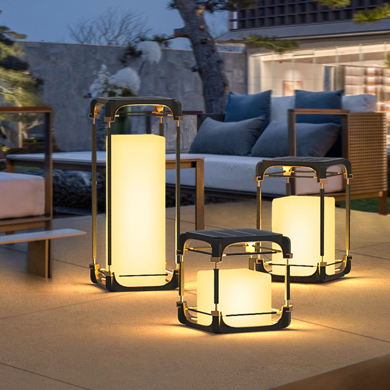 Garden Lighting Decor - โคมไฟตั้งพื้นแบบมีแสงสว่าง โคมไฟโซลาร์เซลล์ LED สำหรับลานกลางแจ้ง โคมไฟกลางแจ้งที่ไม่ใช้พลังงานแสงอาทิตย์ โคมไฟตกแต่งสวนกลางแจ้ง