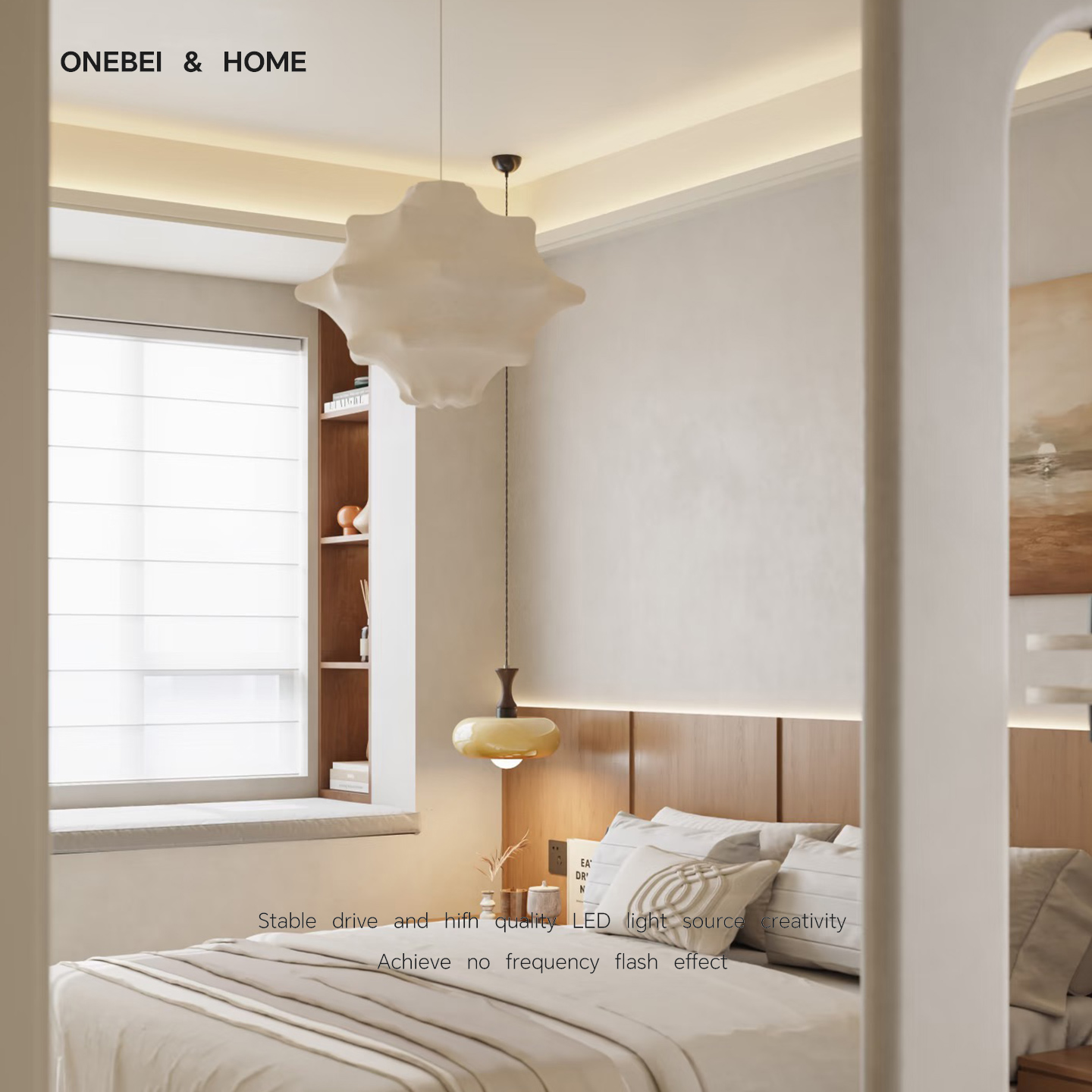 โคมไฟระย้าผ้าไหมสไตล์นอร์ดิกวา - Japanese Lighting Decor บทวิจารณ์และราคา