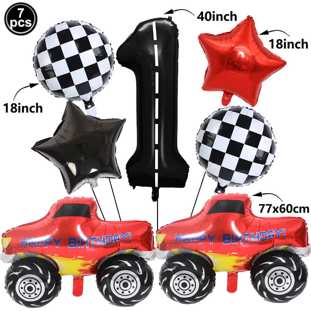 ชุดลูกโป่งรถบรรทุกมอนสเตอร์ 1  - Lighting Mcqueen Decor บทวิจารณ์และราคา
