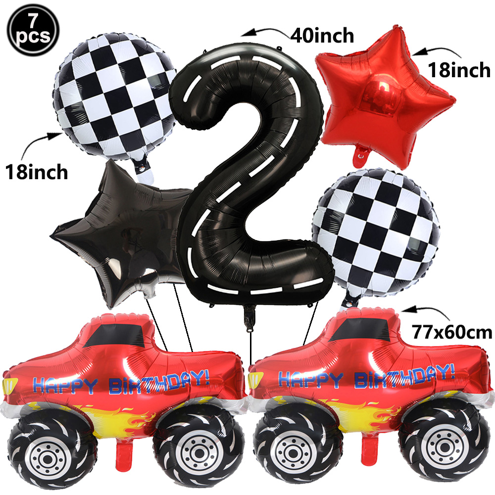 ชุดลูกโป่งรถบรรทุกมอนสเตอร์ 1  - Lighting Mcqueen Decor บทวิจารณ์และราคา