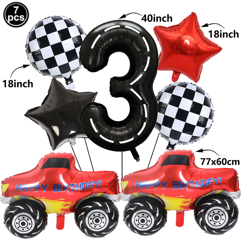 ชุดลูกโป่งรถบรรทุกมอนสเตอร์ 1  - Lighting Mcqueen Decor บทวิจารณ์และราคา