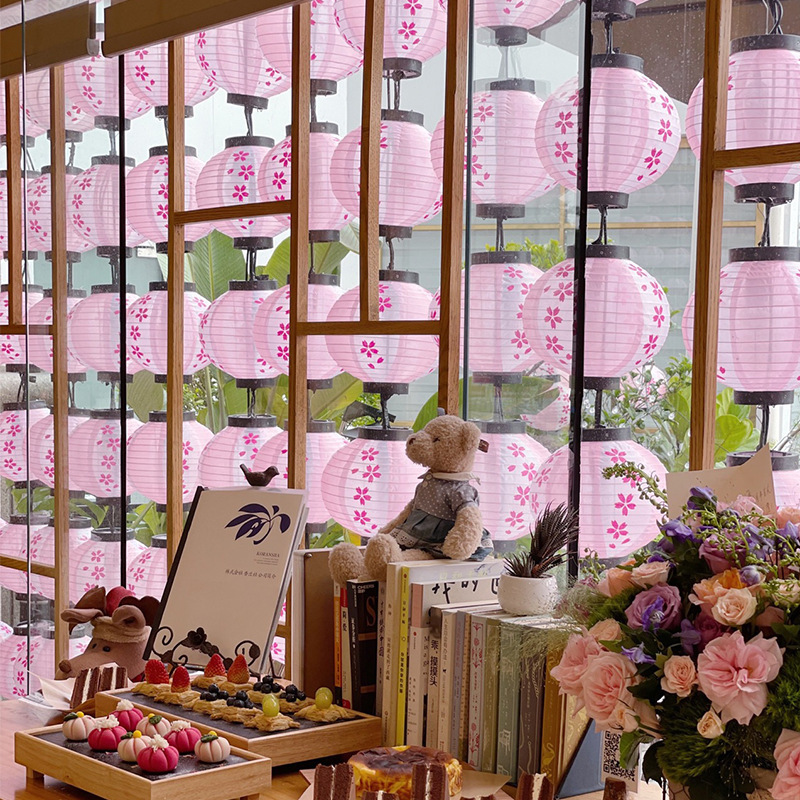 โคมไฟกันน้ำลายดอกซากุระสีชมพูส - Japanese Lighting Decor บทวิจารณ์และราคา