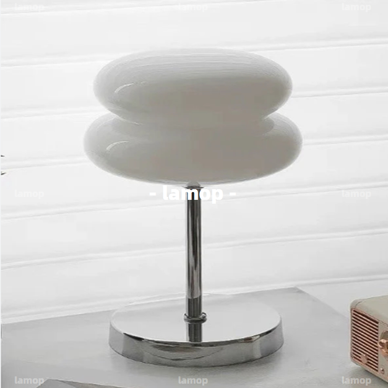โคมไฟตั้งโต๊ะทรงกลมสีครีม Bauh - Ambient Lighting Decor For Room บทวิจารณ์และราคา