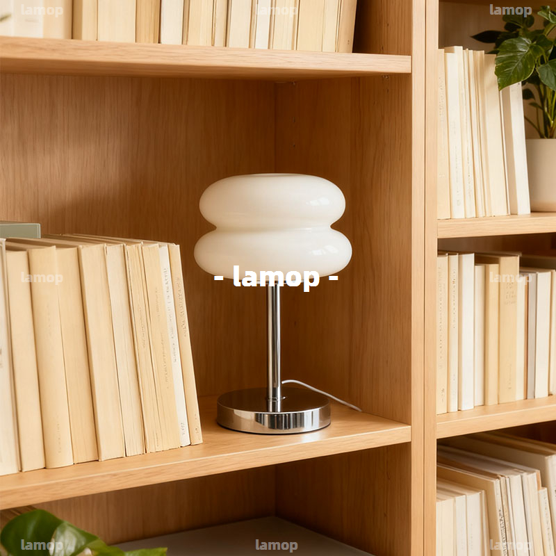 โคมไฟตั้งโต๊ะทรงกลมสีครีม Bauh - Ambient Lighting Decor For Room บทวิจารณ์และราคา