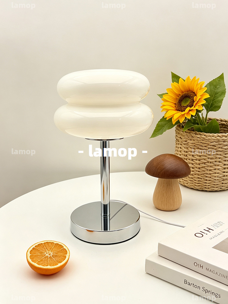 โคมไฟตั้งโต๊ะทรงกลมสีครีม Bauh - Ambient Lighting Decor For Room บทวิจารณ์และราคา