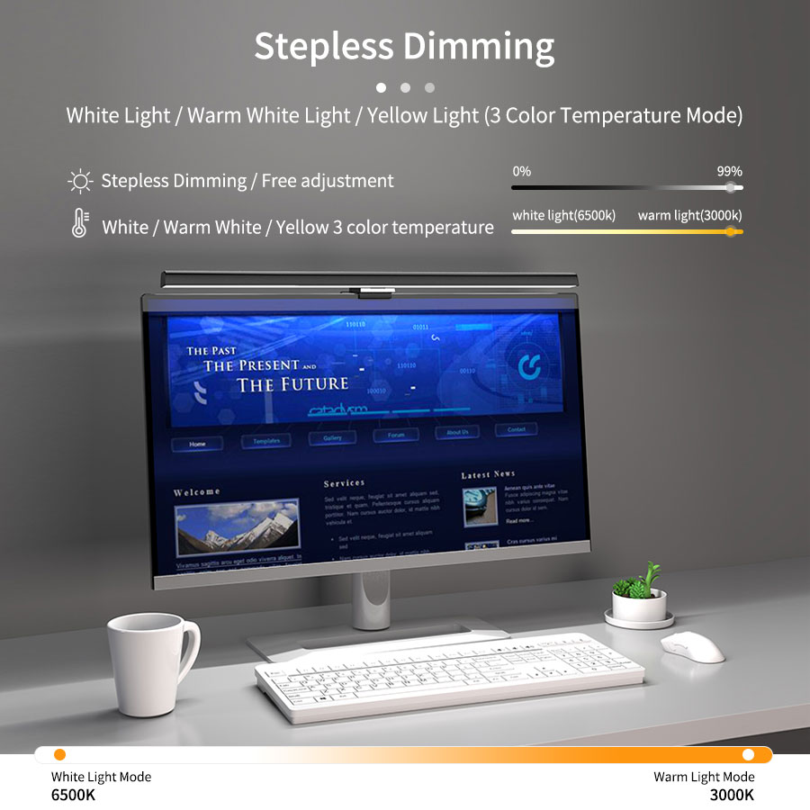 โคมไฟ LED สำหรับหน้าจอคอมพิวเต - Touch Dimmer Lamp บทวิจารณ์และราคา
