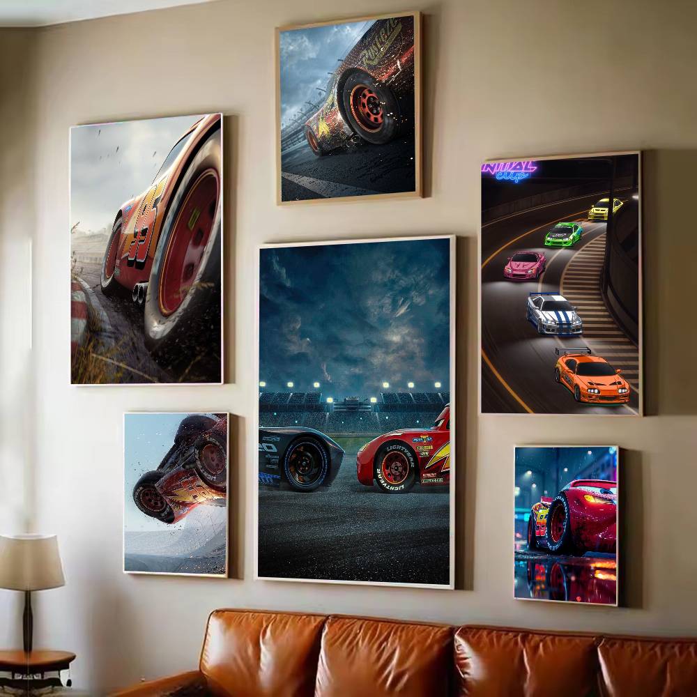 รถยนต์ 3 ฟิล์มLightning McQuee - Lighting Mcqueen Decor บทวิจารณ์และราคา