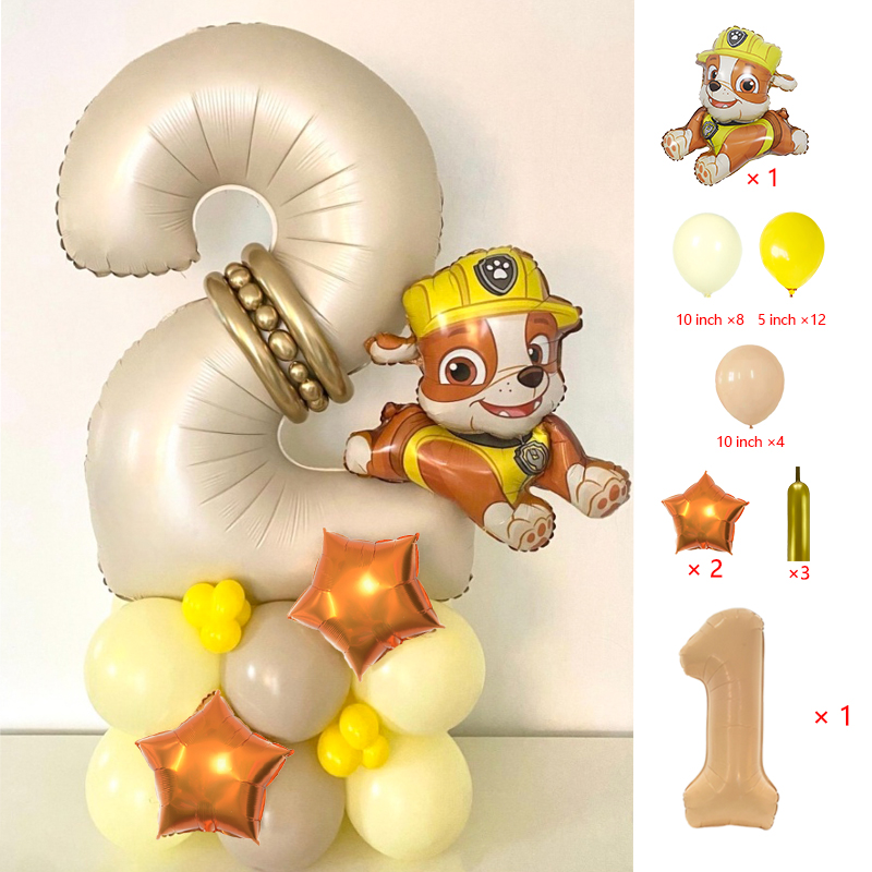 การ์ตูนพาวพาโทรลธีมบอลลูนอุปกร - Lighting Mcqueen Decor บทวิจารณ์และราคา