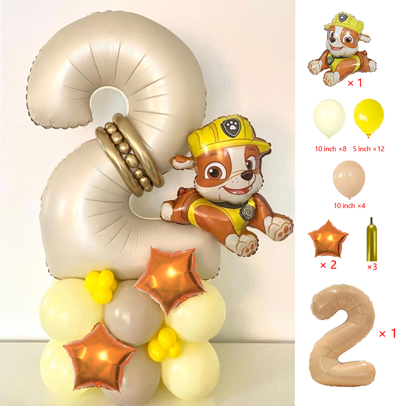 การ์ตูนพาวพาโทรลธีมบอลลูนอุปกร - Lighting Mcqueen Decor บทวิจารณ์และราคา