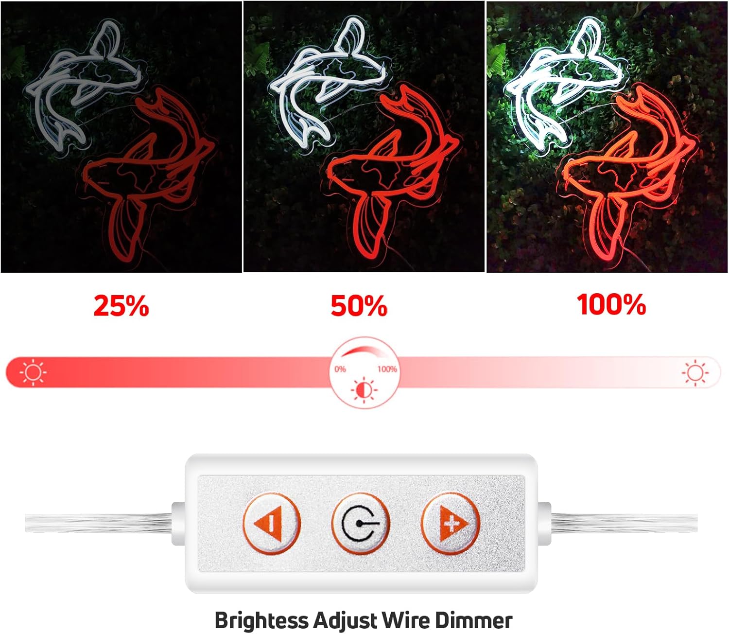 ป้ายไฟนีออนรูปปลาคาร์ฟ ไฟ LED  - Japanese Lighting Decor บทวิจารณ์และราคา