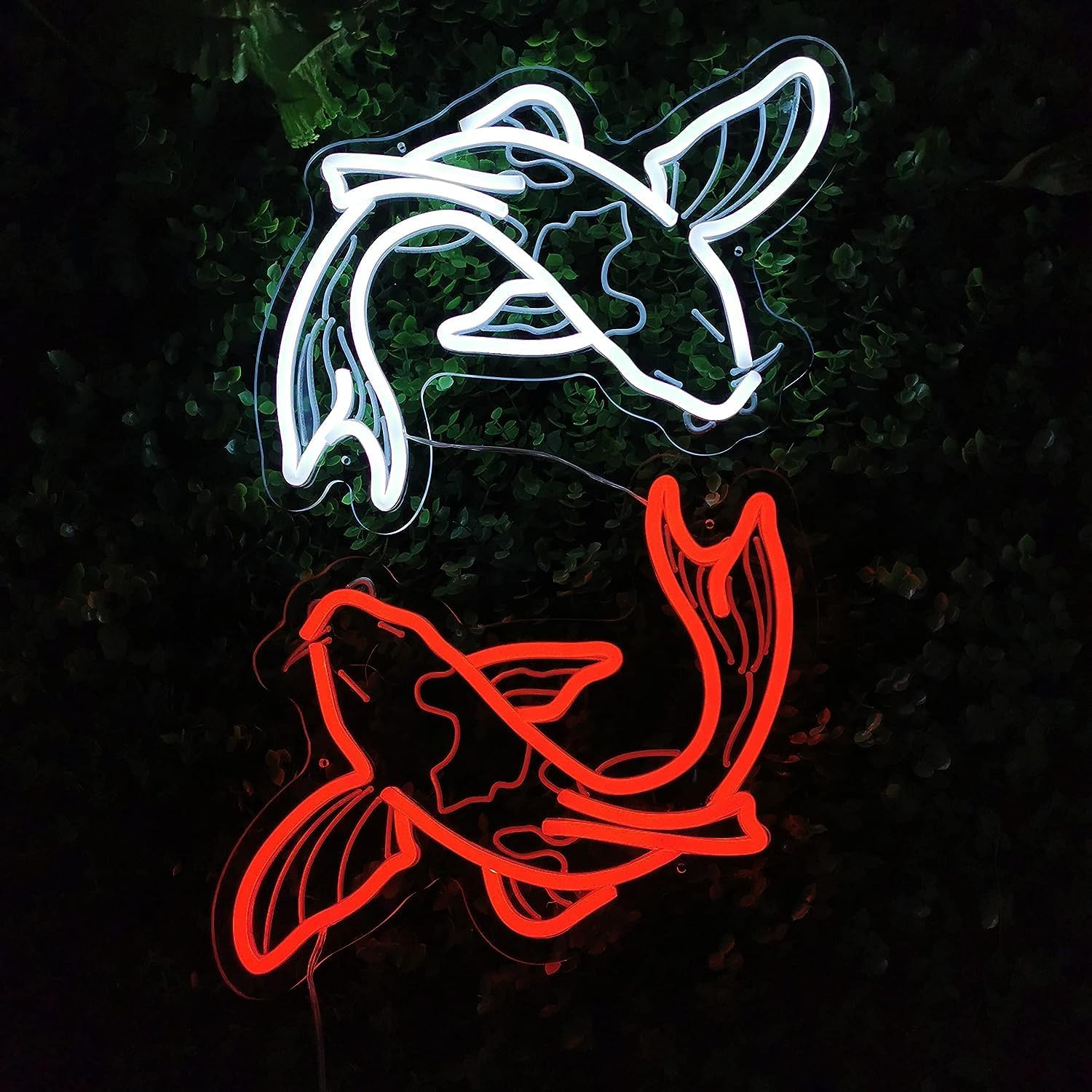 ป้ายไฟนีออนรูปปลาคาร์ฟ ไฟ LED  - Japanese Lighting Decor บทวิจารณ์และราคา