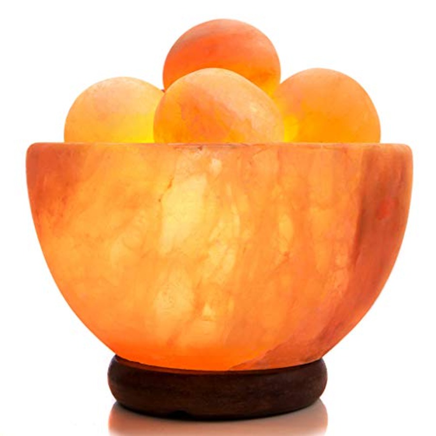 โคมไฟเกลือหิมาลัยพร้อมลูกบอลหิ - Himalayan Salt Lamp บทวิจารณ์และราคา