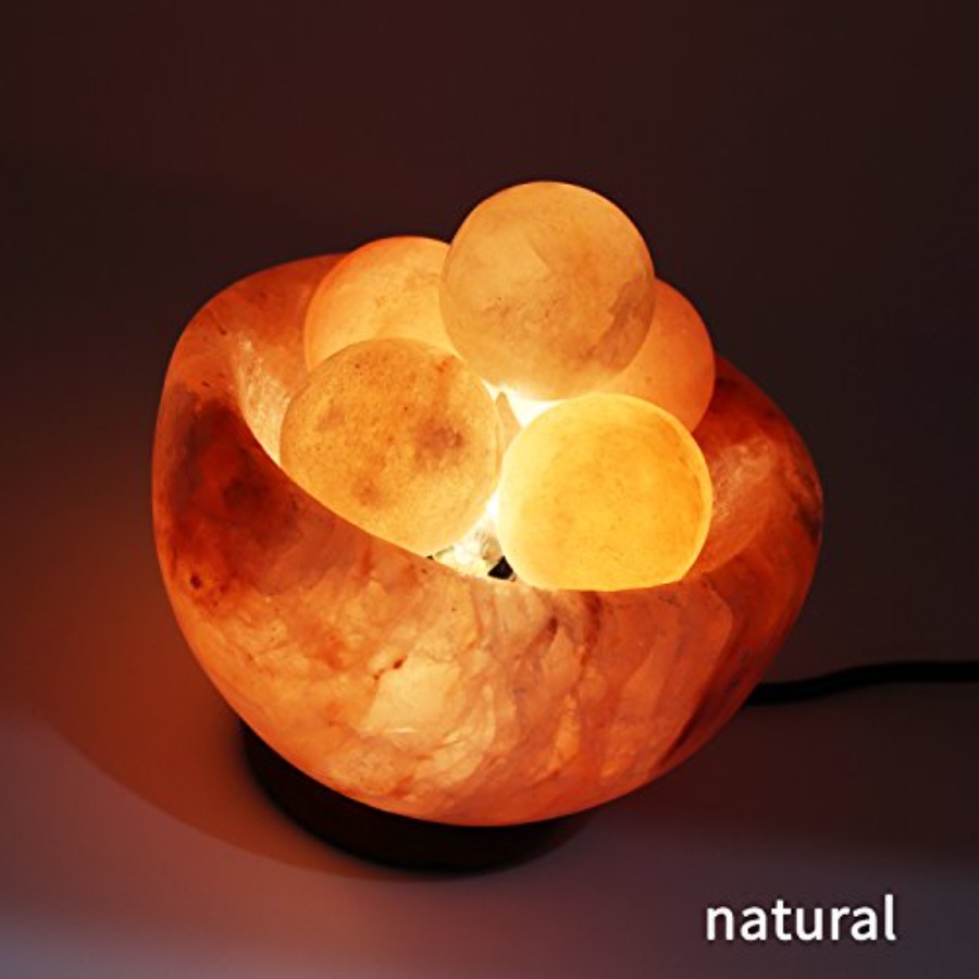 โคมไฟเกลือหิมาลัยพร้อมลูกบอลหิ - Himalayan Salt Lamp บทวิจารณ์และราคา