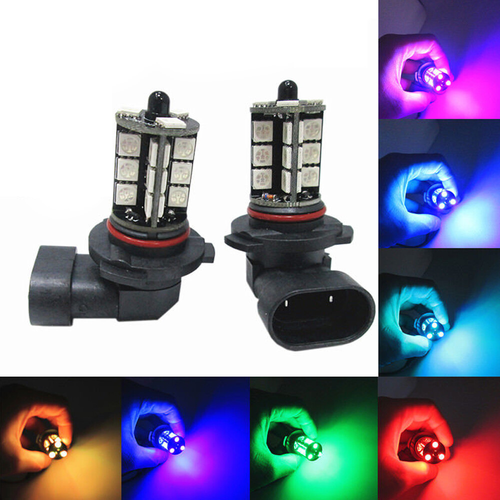 2x RGB H11 H9 H8 5050 27SMD ไฟ - Touch Dimmer Lamp บทวิจารณ์และราคา