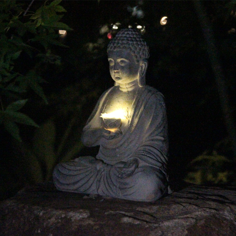 เรซิ่นพลังงานแสงอาทิตย์พระพุทธ - Japanese Lighting Decor บทวิจารณ์และราคา