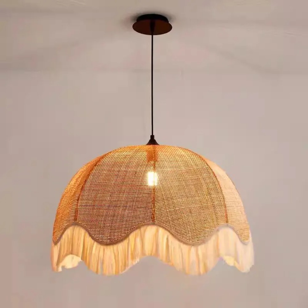โคมไฟเพดานหวายสไตล์วาบิซาบิญี่ - Japanese Lighting Decor บทวิจารณ์และราคา