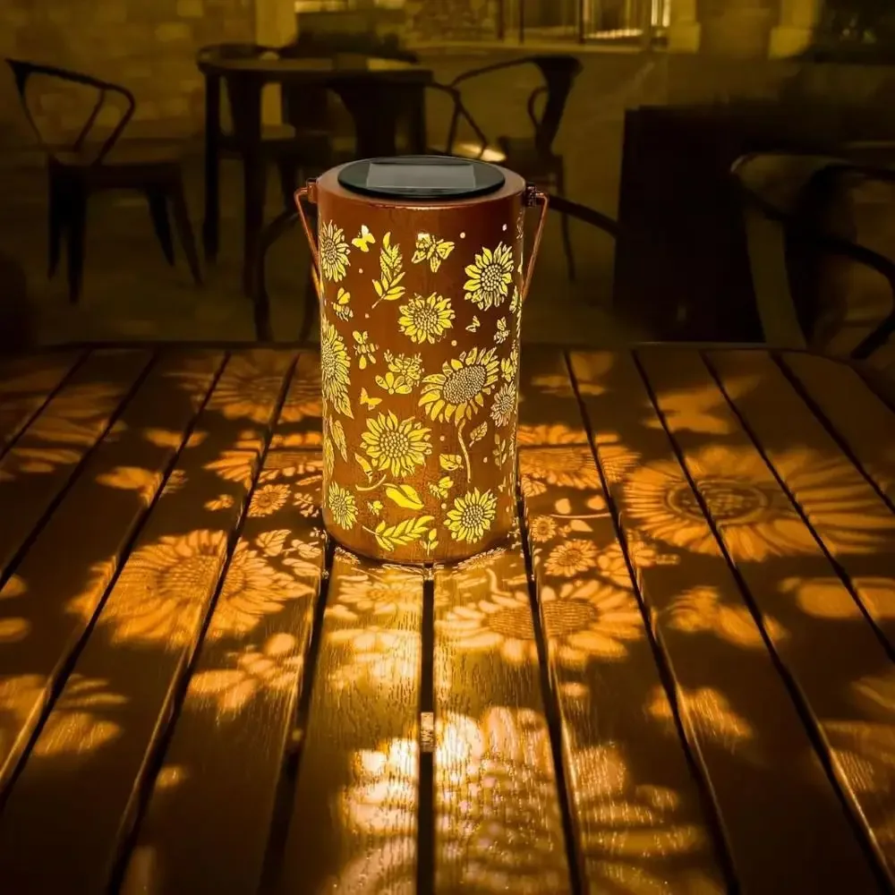 โคมไฟดอกทานตะวันและโคมไฟเงา กั - Garden Lighting Decor บทวิจารณ์และราคา