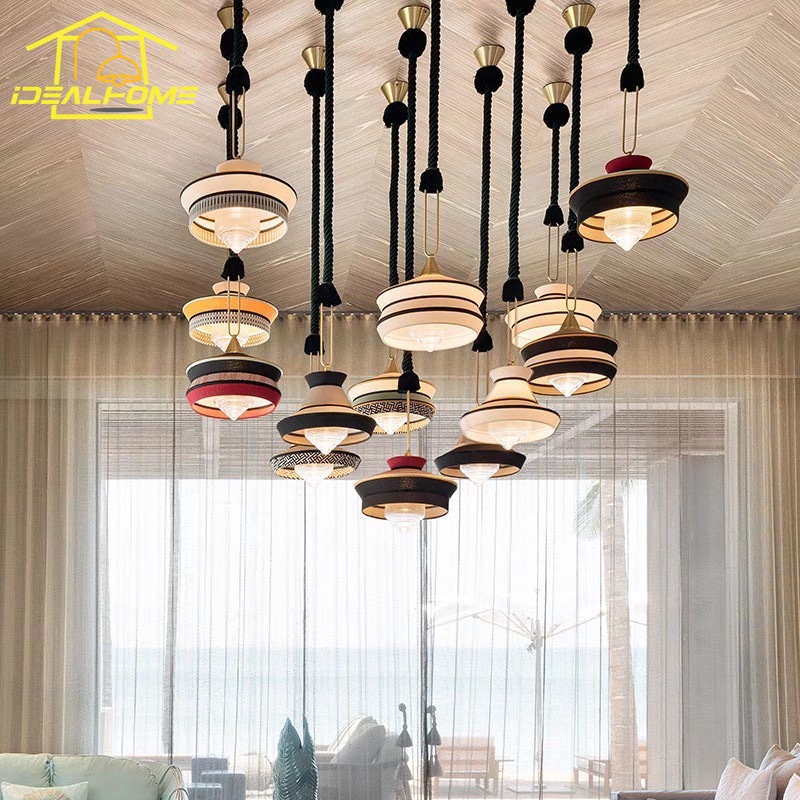 โคมไฟห้อยเพดานสไตล์มินิมอลแบบญ - Japanese Lighting Decor บทวิจารณ์และราคา