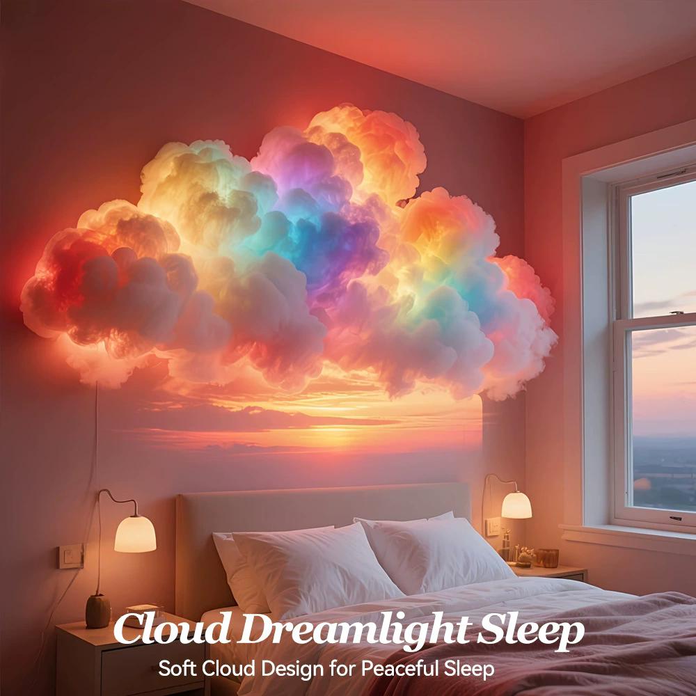 โคมไฟ LED รูปเมฆสายฟ้า 3D โคมไ - Ambient Lighting Decor For Room บทวิจารณ์และราคา