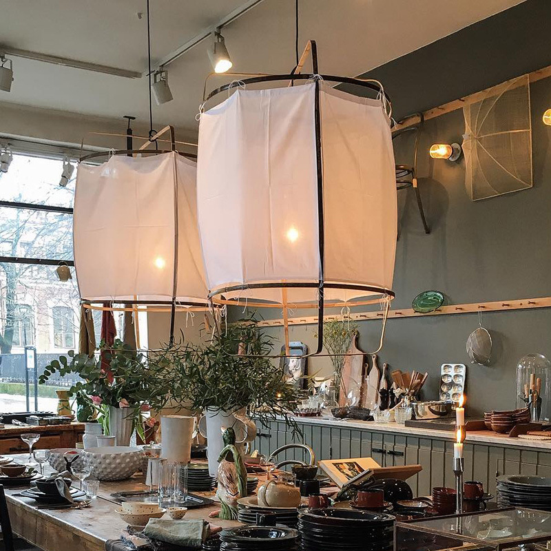 ญี่ปุ่น Quiet โคมไฟระย้าโคมไฟผ - Japanese Lighting Decor บทวิจารณ์และราคา
