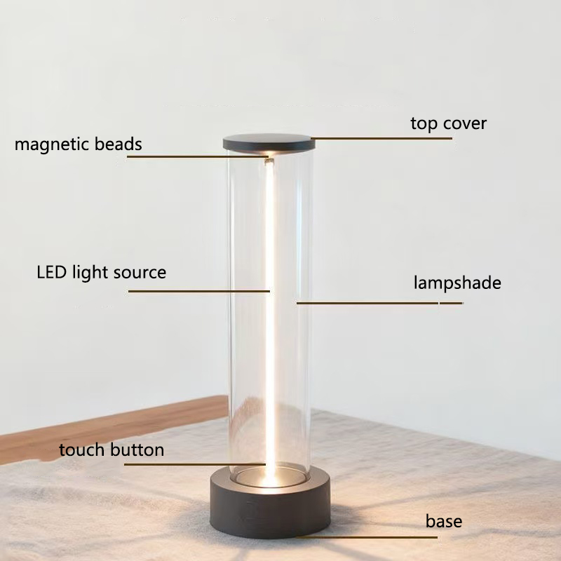 โคมไฟตั้งโต๊ะ LED แบบพกพาไร้สา - Touch Dimmer Lamp บทวิจารณ์และราคา