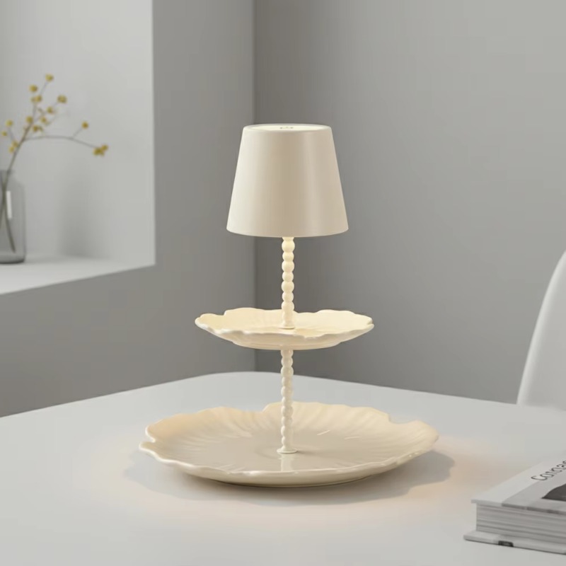 โคมไฟตั้งโต๊ะแผงลายดอกไม้เคลือ - Touch Dimmer Lamp บทวิจารณ์และราคา