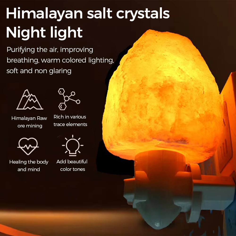 C5 LED Night Light โคมไฟเกลือห - Himalayan Salt Lamp บทวิจารณ์และราคา