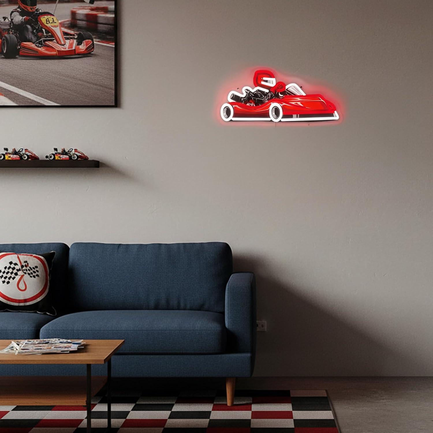 ป้ายไฟนีออนรูปนักแข่งโกคาร์ท ไ - Decor Kart Lighting บทวิจารณ์และราคา