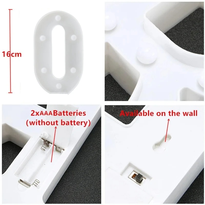 ป้ายไฟตัวอักษรและตัวเลขแบบมาร์ - Light Up Letters Marquee บทวิจารณ์และราคา