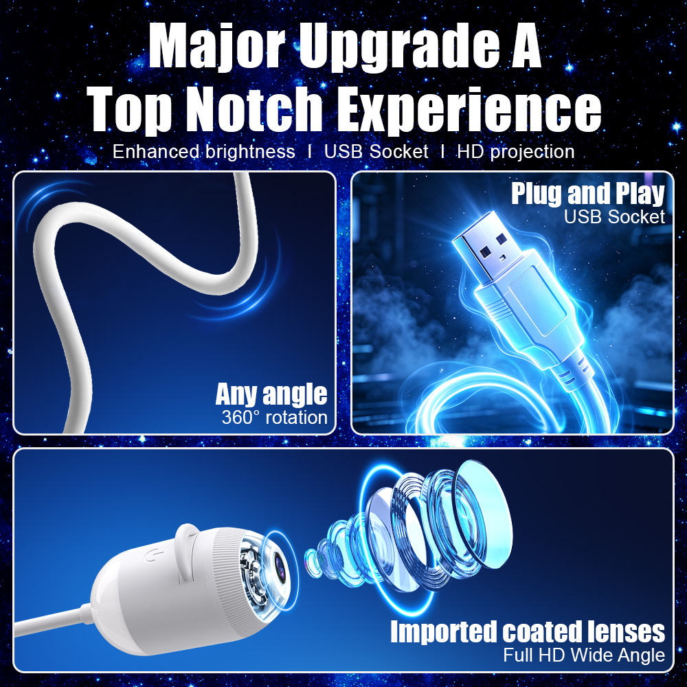โปรเจคเตอร์แสงดาว USB สำหรับตก - Ambient Lighting Decor For Room บทวิจารณ์และราคา