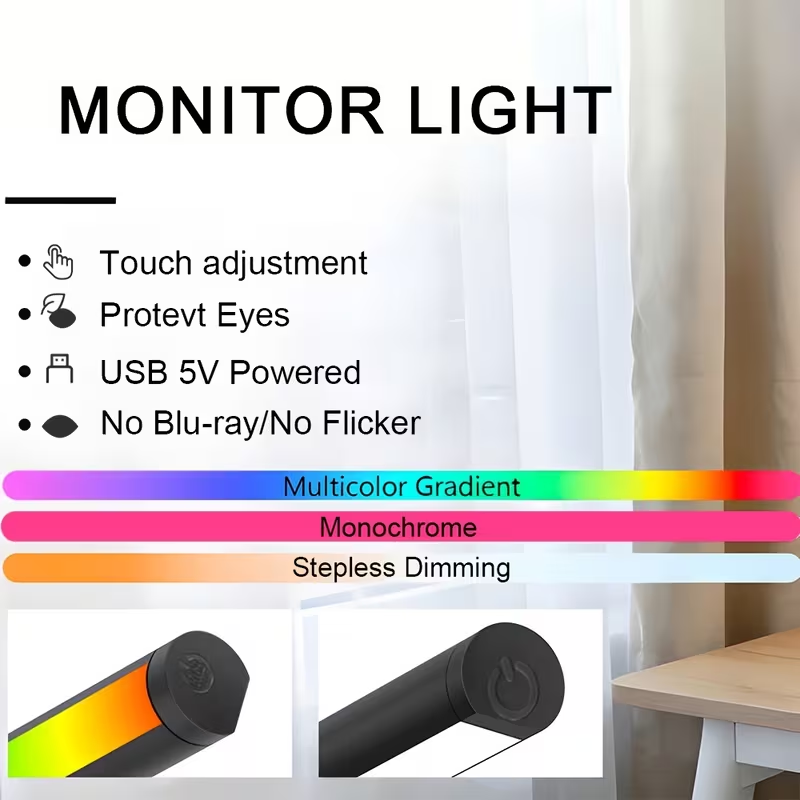 ไฟ LED สำหรับแขวนหน้าจอคอมพิวเ - Touch Dimmer Lamp บทวิจารณ์และราคา