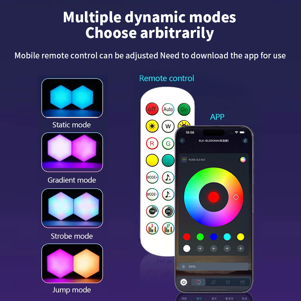 ไฟติดผนัง Smart RGB Hex แบบ DI - Ambient Lighting Decor For Room บทวิจารณ์และราคา