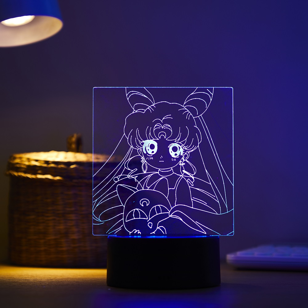 โคมไฟ LED 3D ลายตัวการ์ตูน ซึก - Touch Dimmer Lamp บทวิจารณ์และราคา